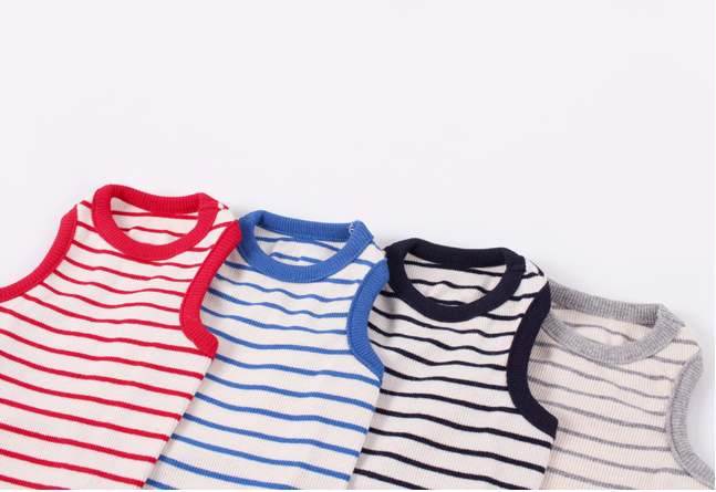 132 Stripe Golgi Span Sleeveless_4color[132스트라이프골지스판민소매]